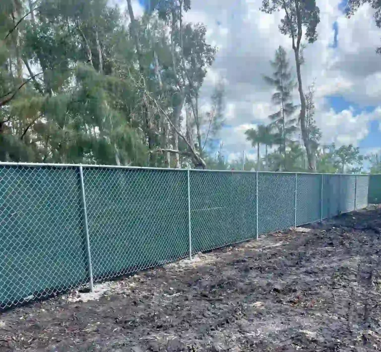 Commercial Galvanized Chain-Link Fence – Plantation Fence Contractors,  Broward County.